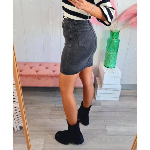 Falda Vaquera Gris Oscura [3]