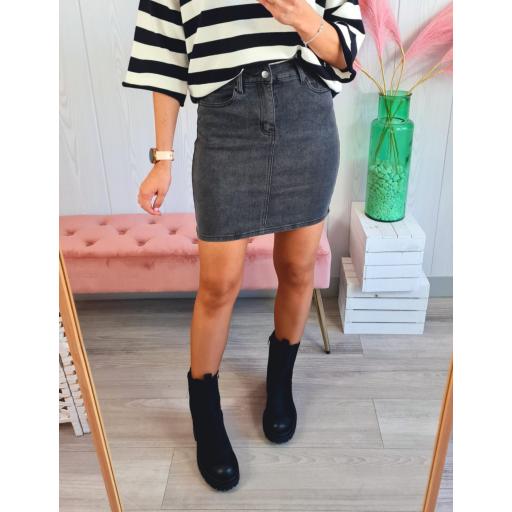 Falda Vaquera Gris Oscura [1]