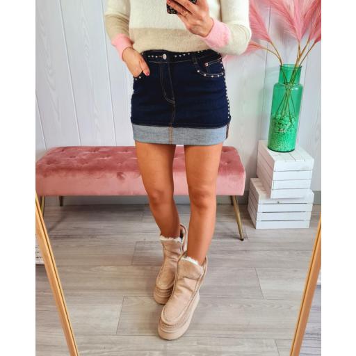 Falda Vaquera Tachas [2]