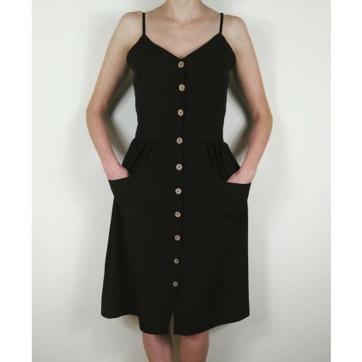 Vestido Midi Negro [0]