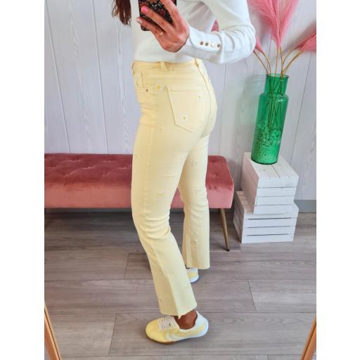 Jeans Amarillos Margaritas [2]