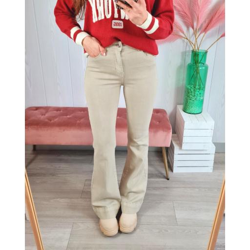 Jeans Aurora Beige Campana [3]