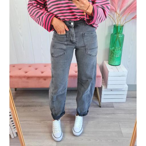 Jeans Barrel Grises [2]