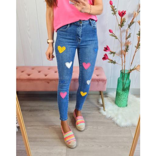 Jeans Corazones Multicolor [1]