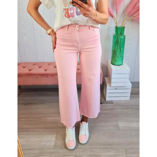Jeans Cropped Rosas [2]