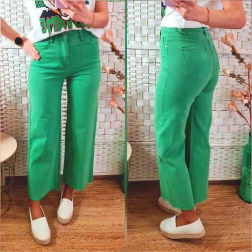 Jeans Cropped Verde
