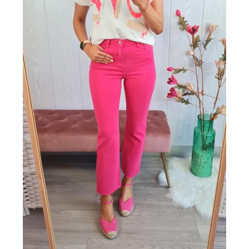 Jeans Flare Fucsia [1]