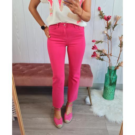Jeans Flare Fucsia [3]