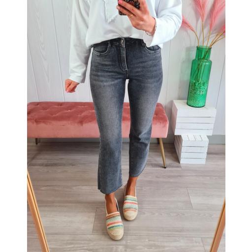 Jeans Flare Gris Faja [3]