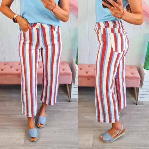 Jeans Flare Rayas [0]
