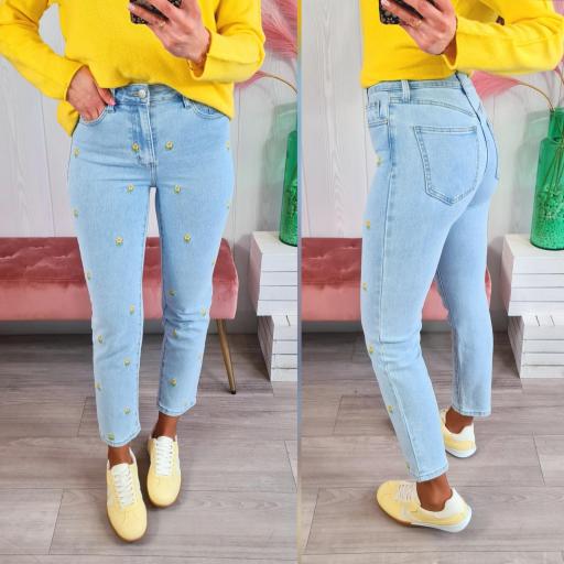 Jeans Flores Amarillas [0]
