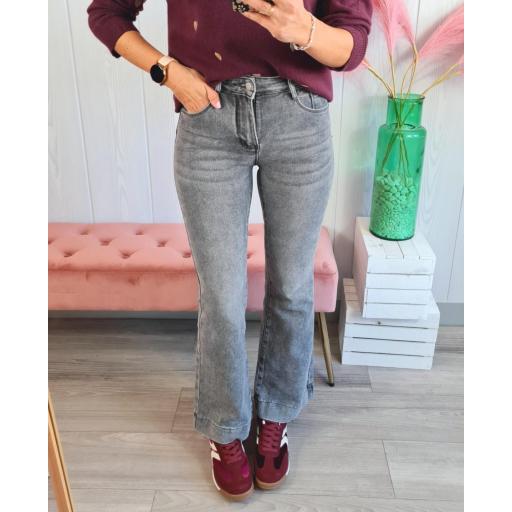 Jeans Gris Campana Faja [3]