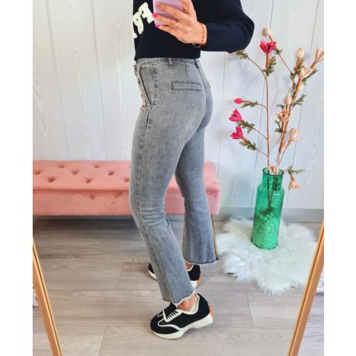 Jeans Grises Botones [3]