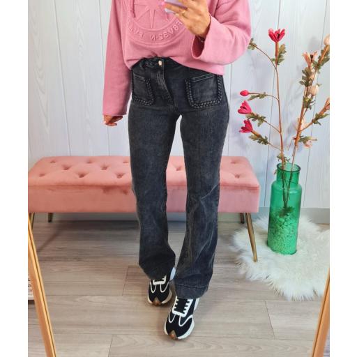 Jeans Grises Trenzados [1]
