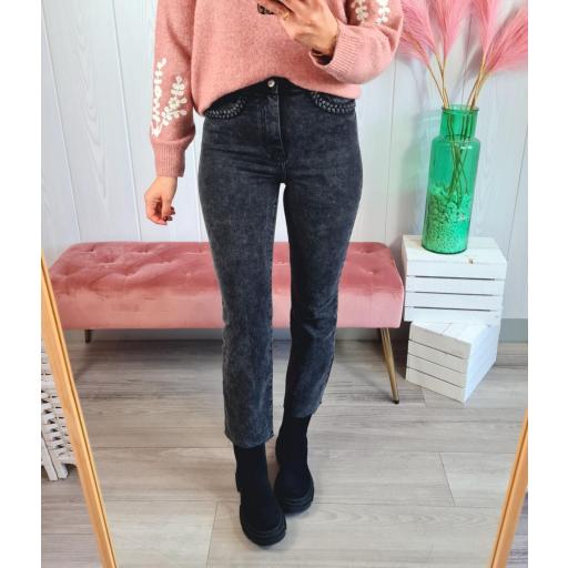 Jeans Grises Trenzados [2]