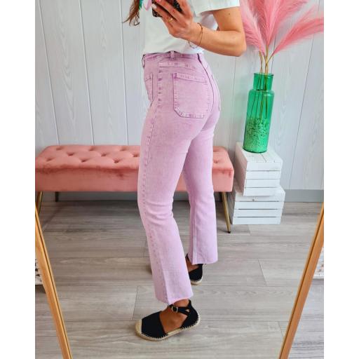Jeans Lila Flor Bolsillo [3]