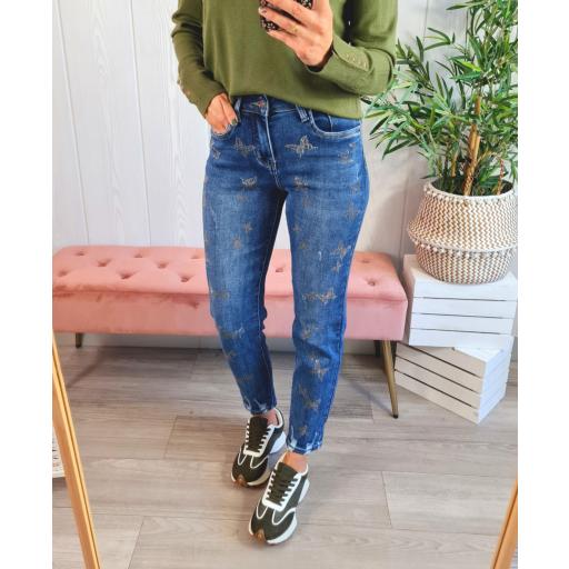 Jeans Mariposas Tachas [2]