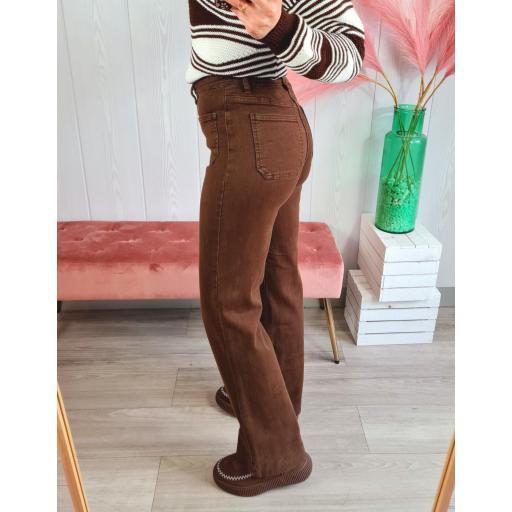 Jeans Marrones Bolsillos [3]