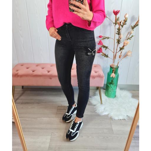 Jeans Negro Tachas [2]