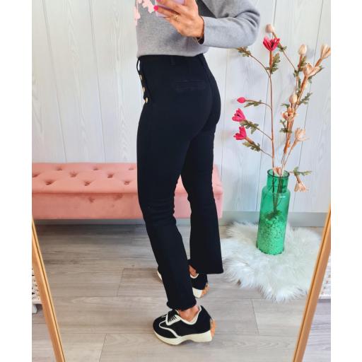 Jeans Negro Botones [2]