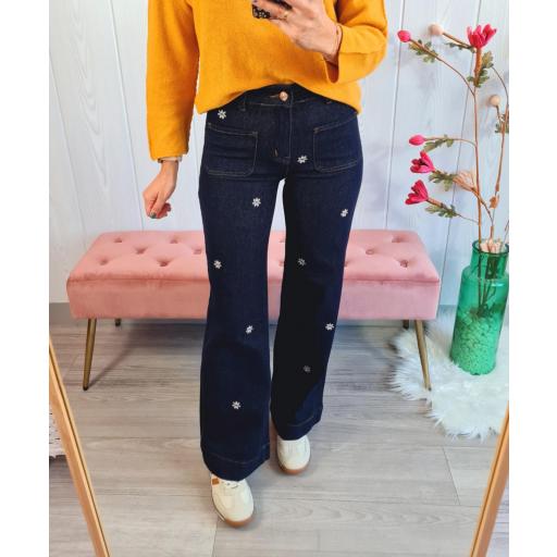 Jeans Oscuros Bordados [0]