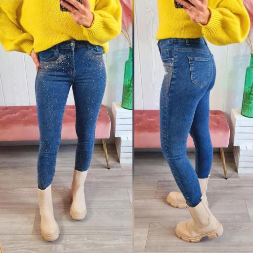 Jeans Pitillo Brillantes [0]