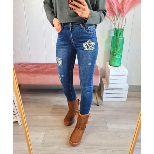 Jeans Pitillo Parches [1]