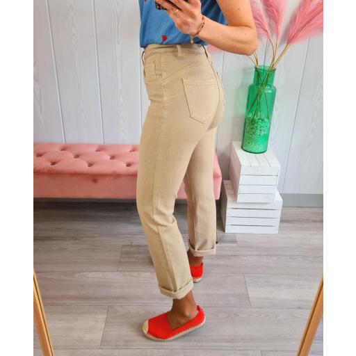 Jeans Recto Beige Faja [3]