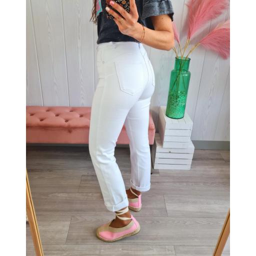 Jeans Recto Blanco Faja [2]