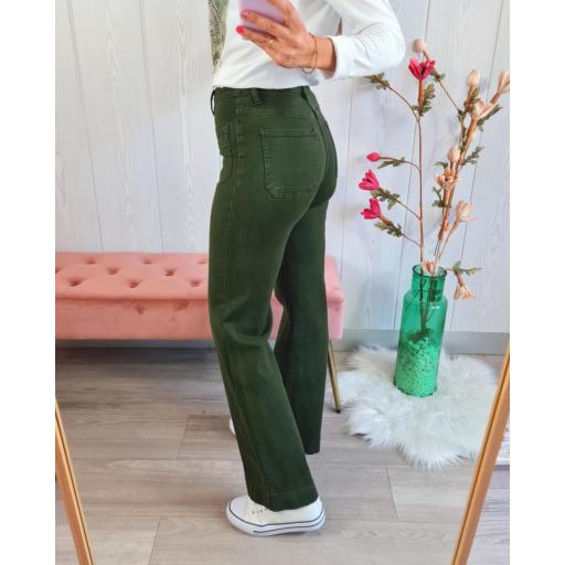 Jeans Verde Bolsillos [2]