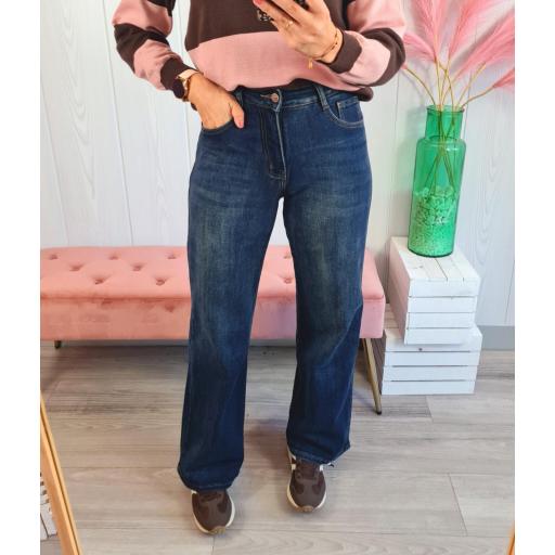 Jeans Wide Leg Faja Desteñidos [1]