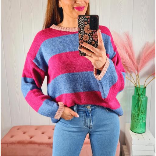 Jersey Bicolor Rosa/Azul [1]