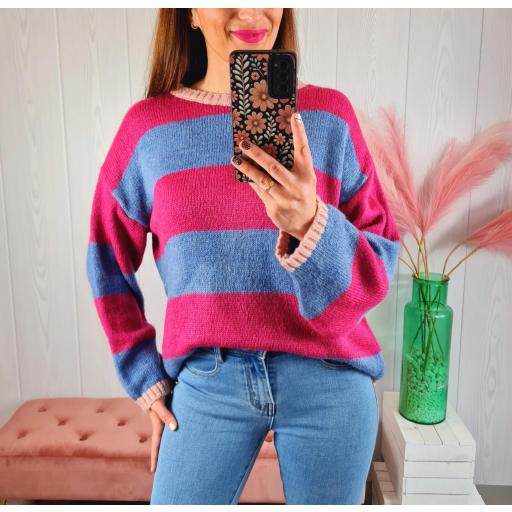 Jersey Bicolor Rosa/Azul [2]