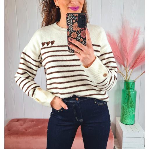 Jersey Corazones Marrones [3]