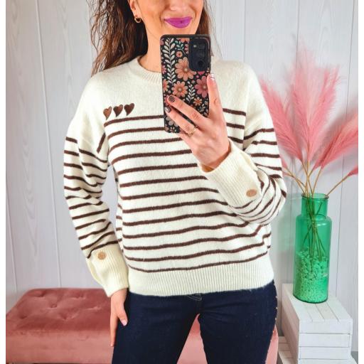 Jersey Corazones Marrones [1]