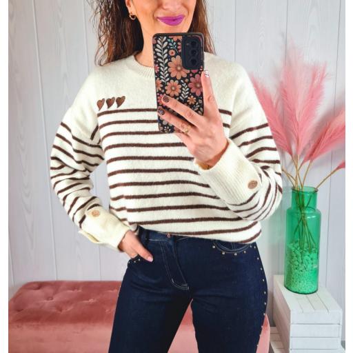 Jersey Corazones Marrones [0]