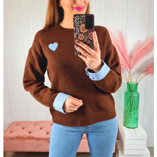 Jersey Chocolate Corazón