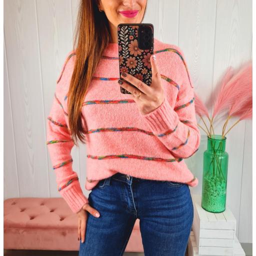 Jersey Coral Rayas [3]