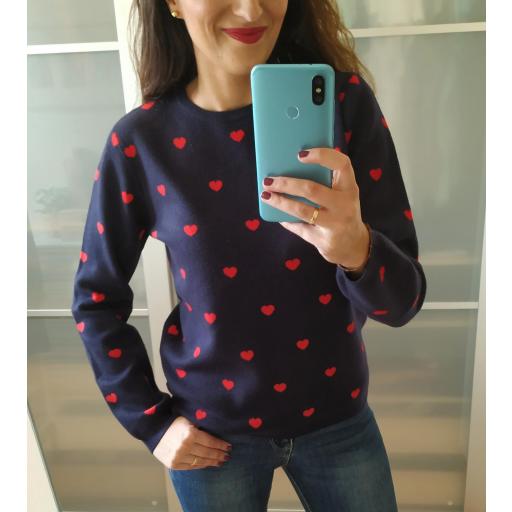 Jersey Corazones Azul [0]