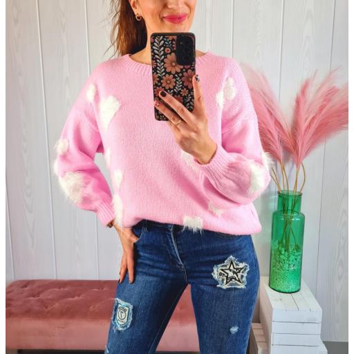 Jersey Corazones Rosas