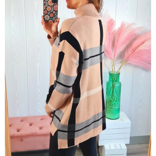 Jersey Cuadros Camel [2]