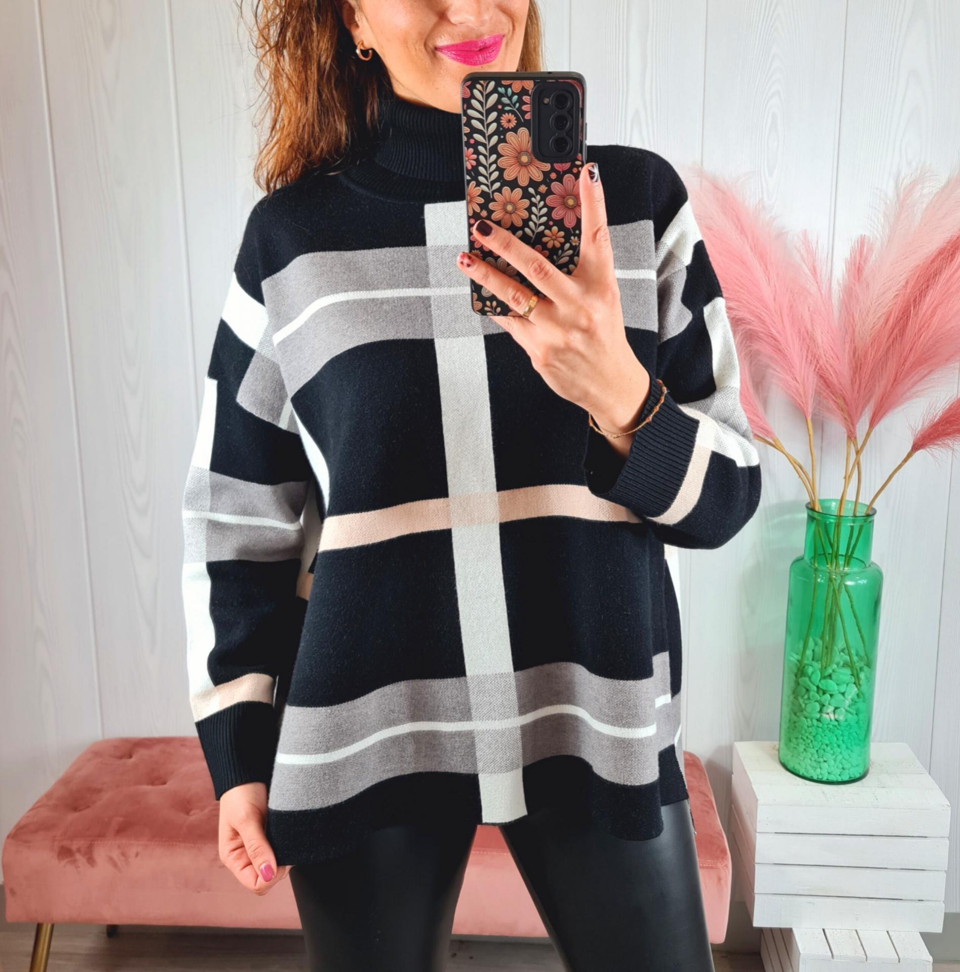 Jersey Cuadros Negros