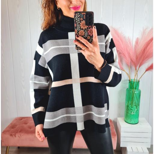 Jersey Cuadros Negros