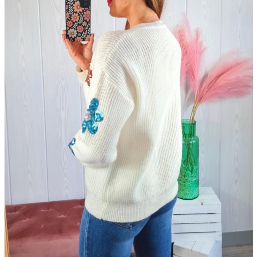 Jersey Flores Lentejuelas [2]