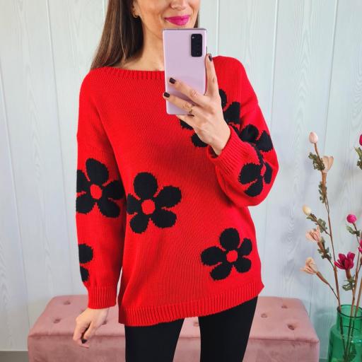 Jersey Flower Rojo [0]