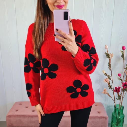 Jersey Flower Rojo [3]