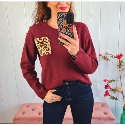 Jersey Granate Print