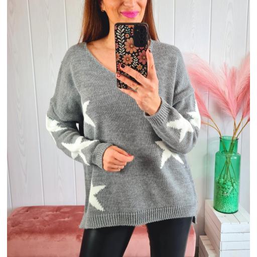 Jersey Gris Estrellas