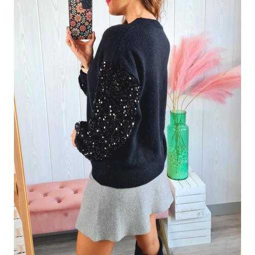 Jersey Negro Lentejuelas [2]