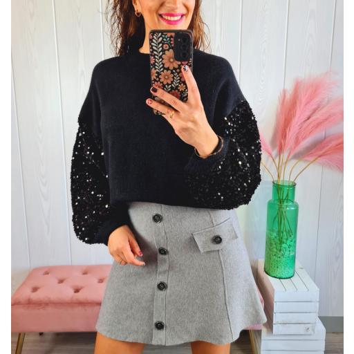 Jersey Negro Lentejuelas [3]